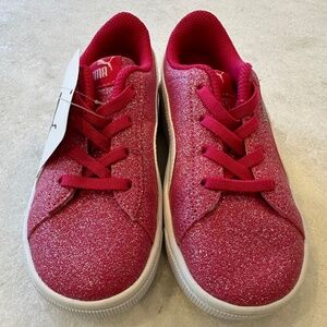 Puma Toddler Girls' Kinderfit Pink Glitter Sneakers I 10C I Brand new with tag